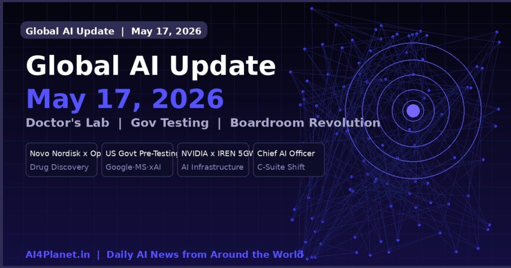 Global AI Update – May 17, 2026: The Week AI Entered the Doctor’s Lab, the Boardroom, and the Government’s Testing Room